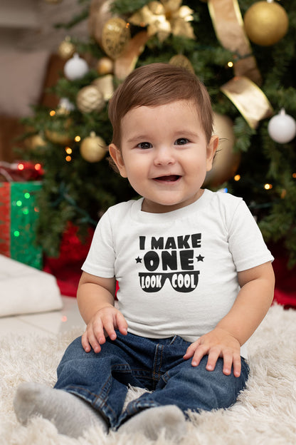 I Make One Look Cool Baby Boys 1st Birthday Shirt