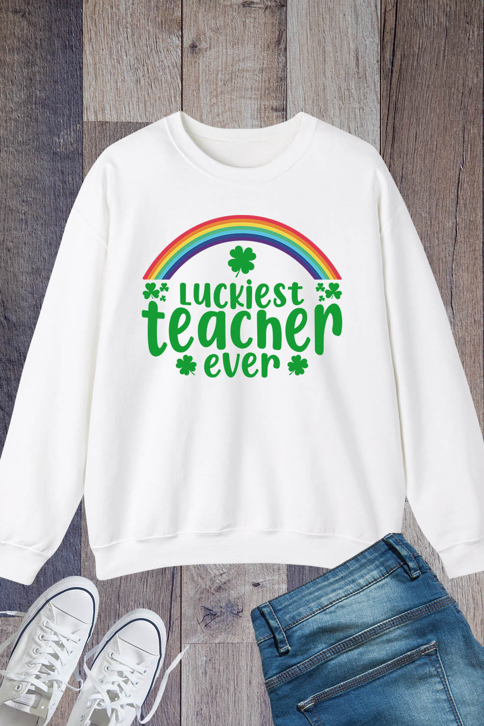 Luckiest teacher ever for St Patricks day Sweatshirt