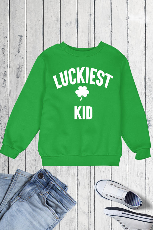 Luckiest Kid St Patrick's Day Sweatshirt