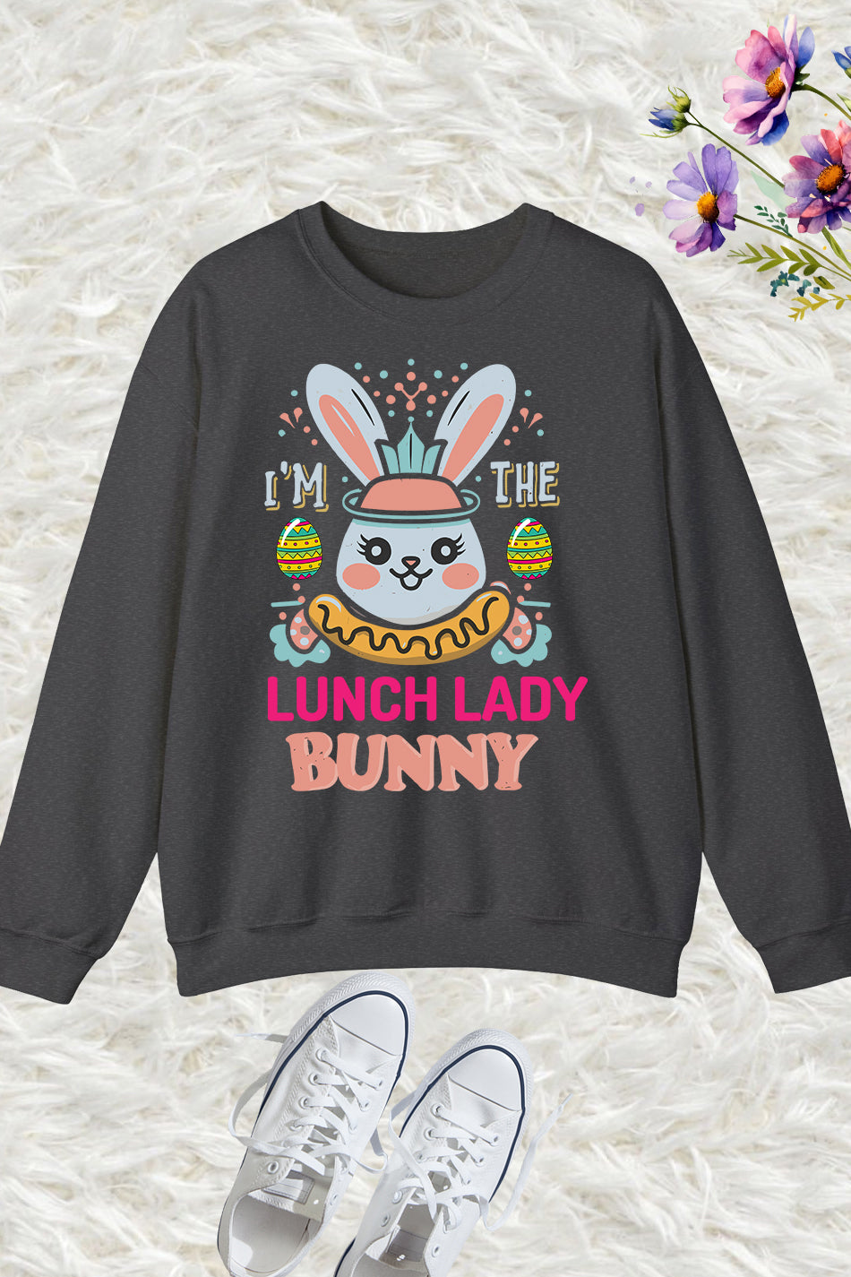 Lunch Lady Easter Sweatshirt