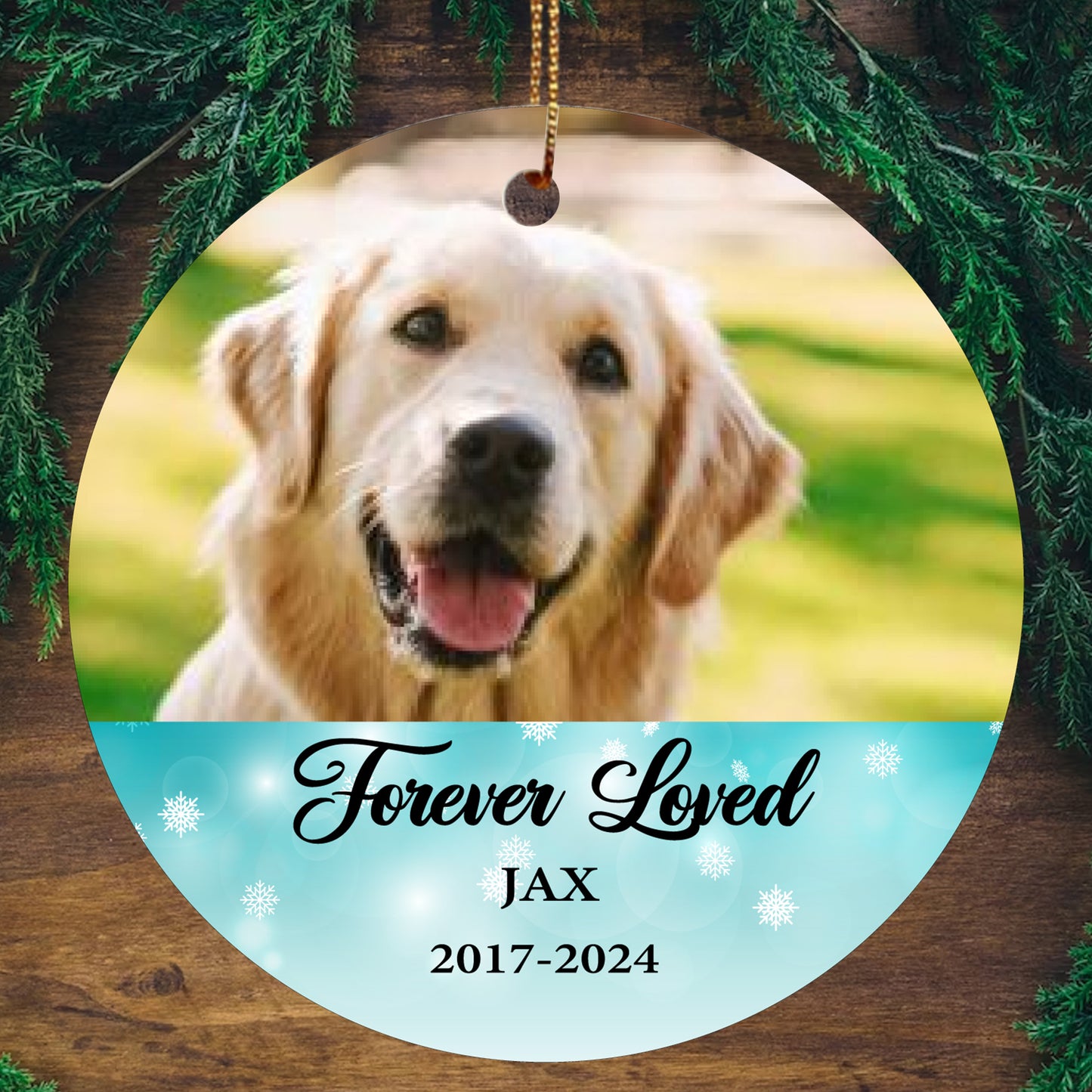 Personalized Dog Memorial Gifts Forever Loved Pet Lover Ornament