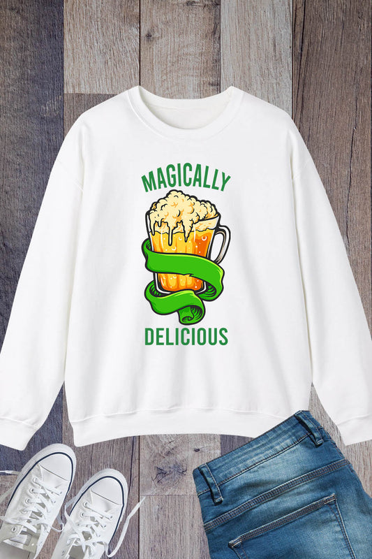 Magically Delicious St Patrics Day Sweatshirt