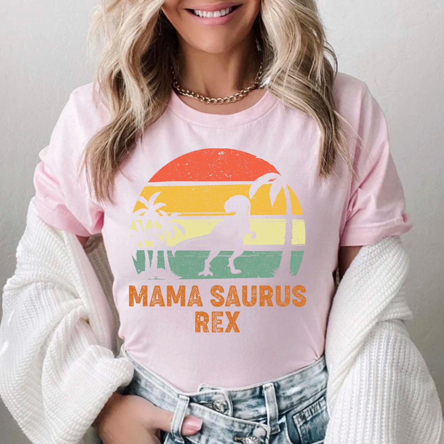 Mama Saurus Dinosaur Shirt