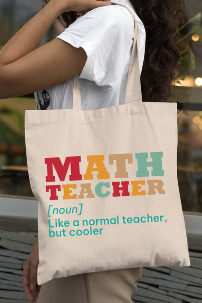 Math Teacher Tote Bag and Cooler