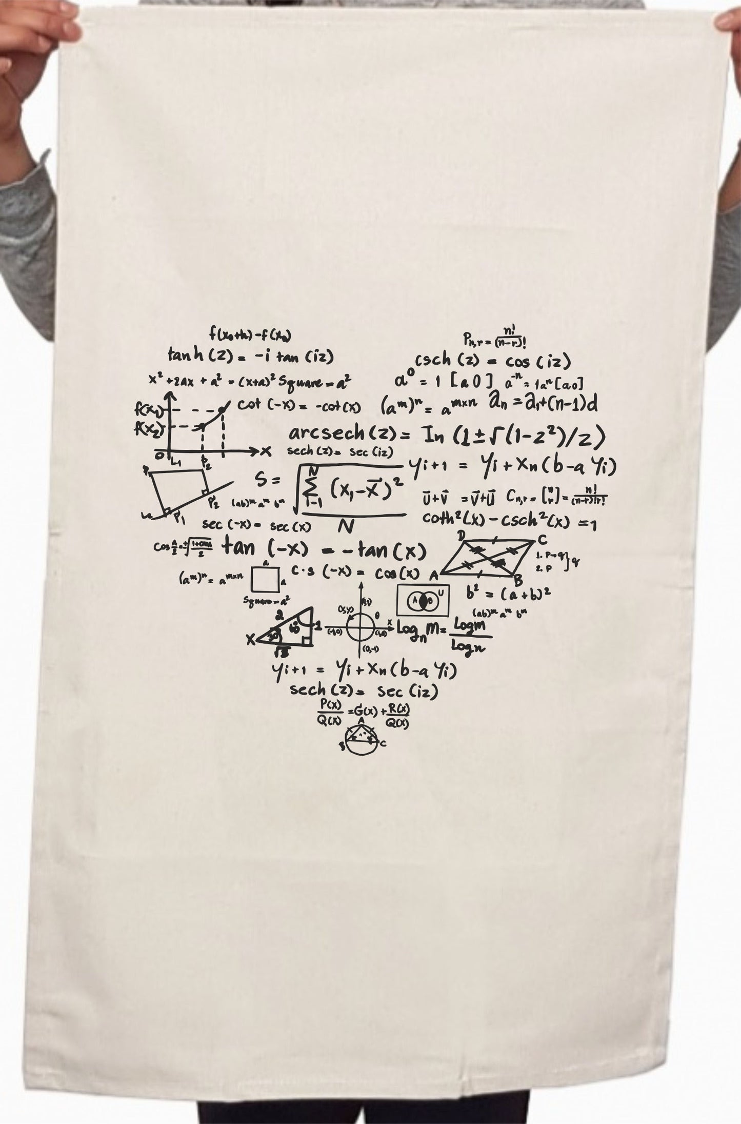 Math Teacher Appreciation Thank You Kitchen Table Tea Towel