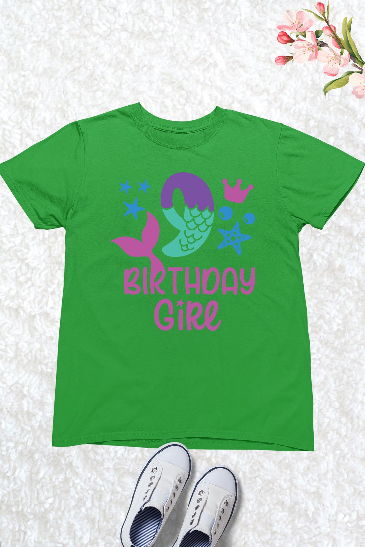 9th Birthday Mermaid Gift Tees