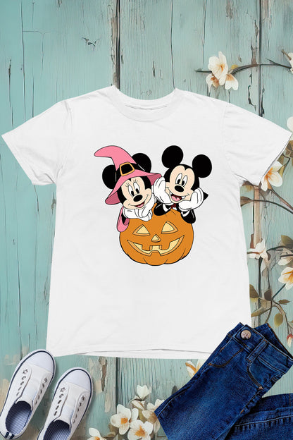 Retro Mickey Minnie Pumpkin Halloween Shirt