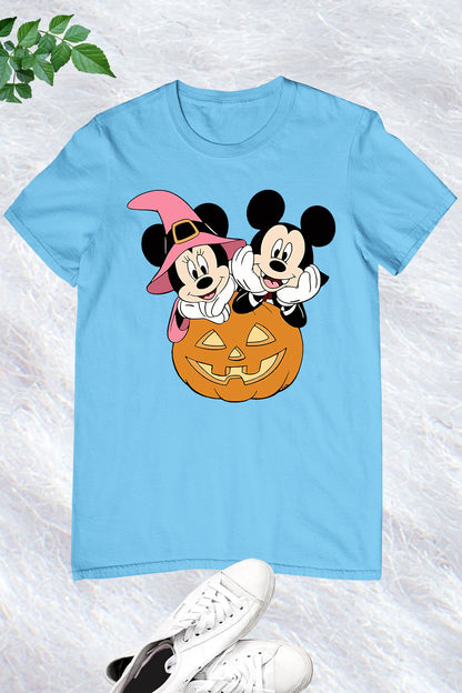 Retro Mickey Minnie Pumpkin Halloween Shirt