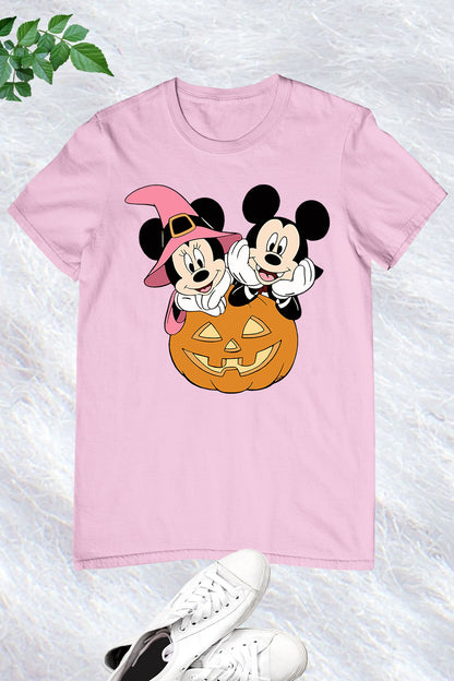 Retro Mickey Minnie Pumpkin Halloween Shirt