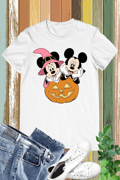 Retro Mickey Minnie Pumpkin Halloween Shirt