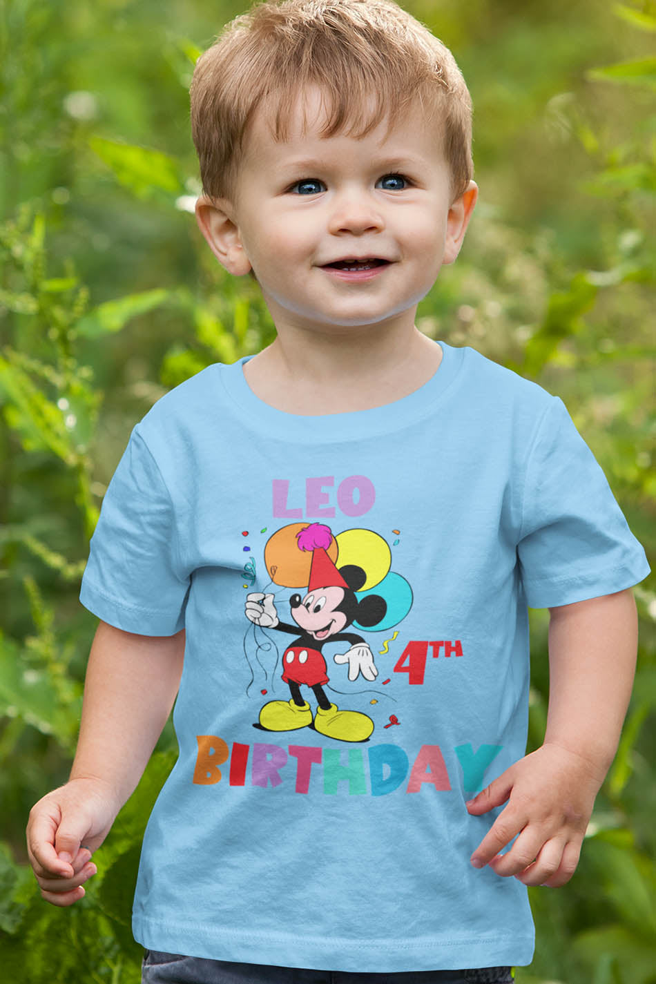 Custom Mickey Mouse Birthday Boy Shirt