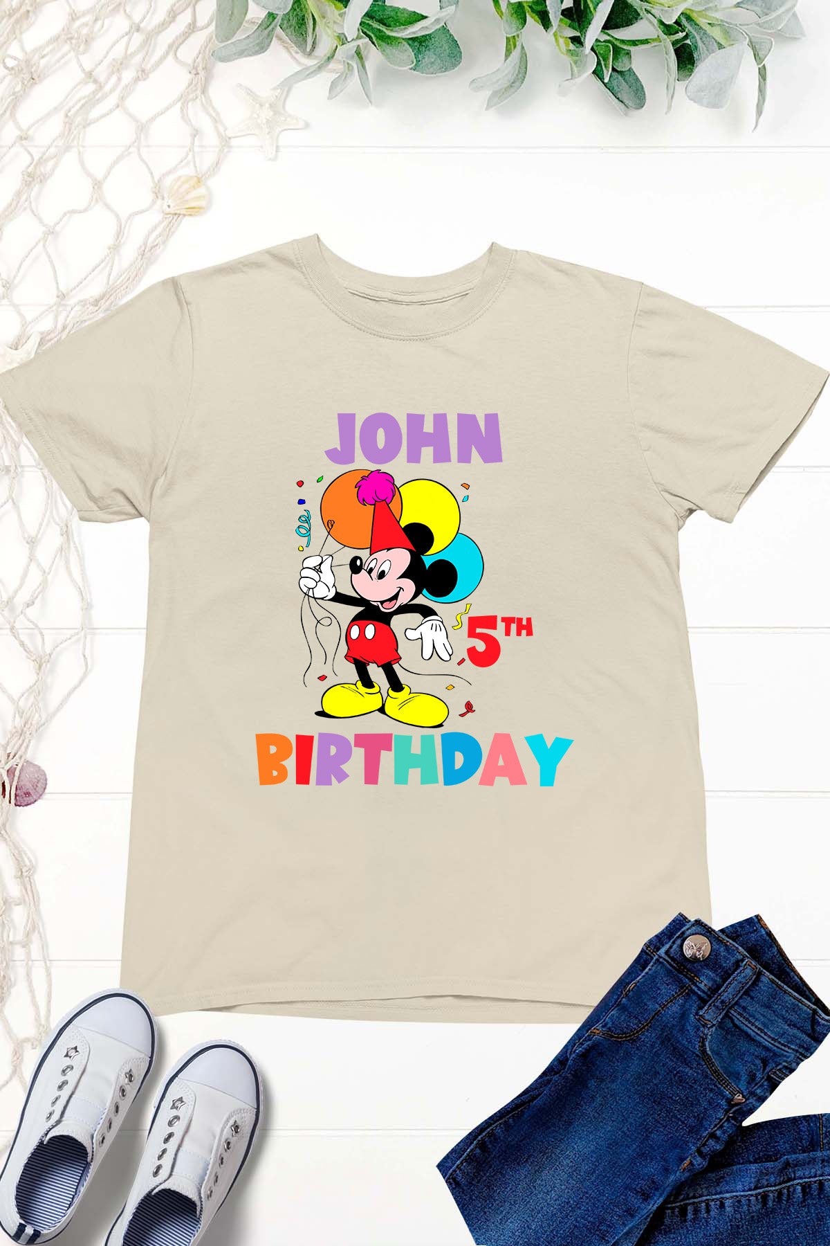 Custom Mickey Mouse Birthday Boy Shirt