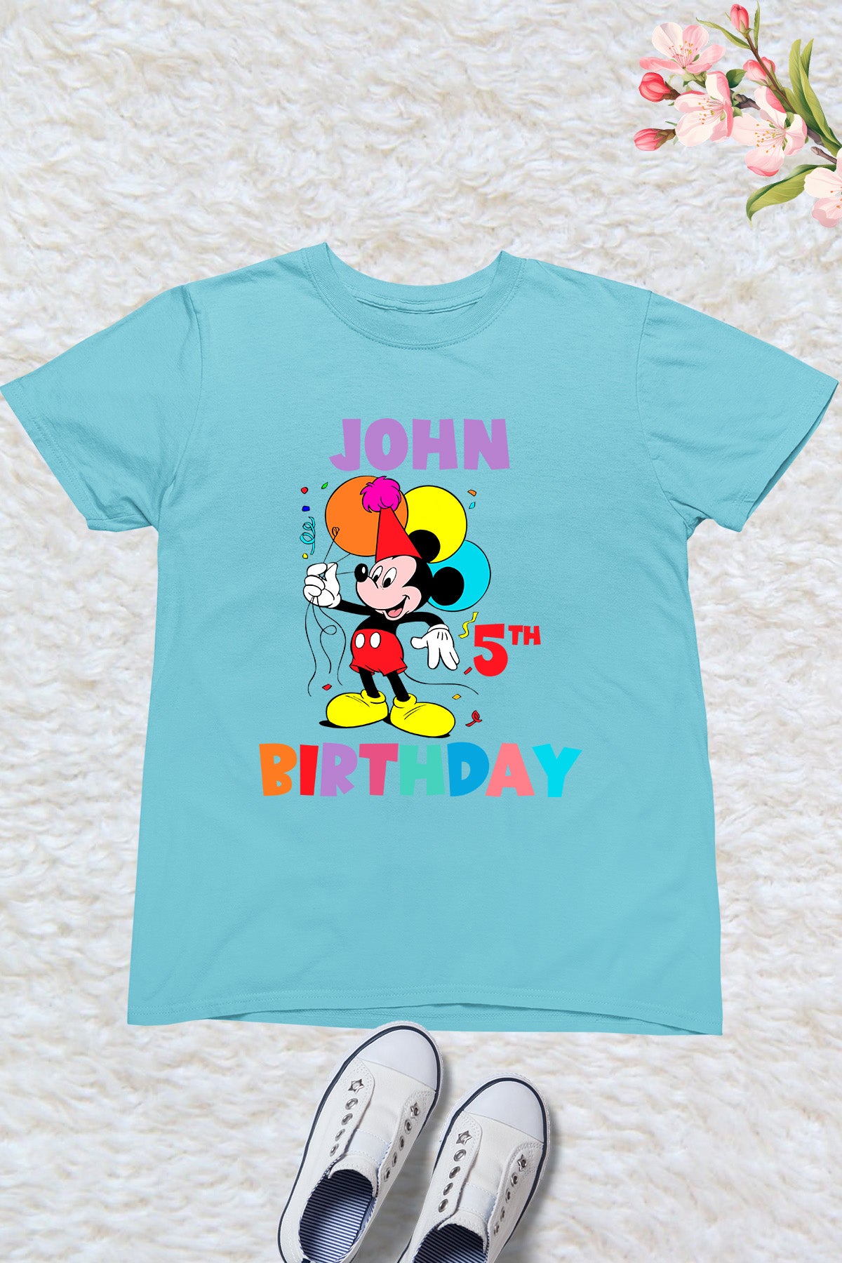 Custom Mickey Mouse Birthday Boy Shirt