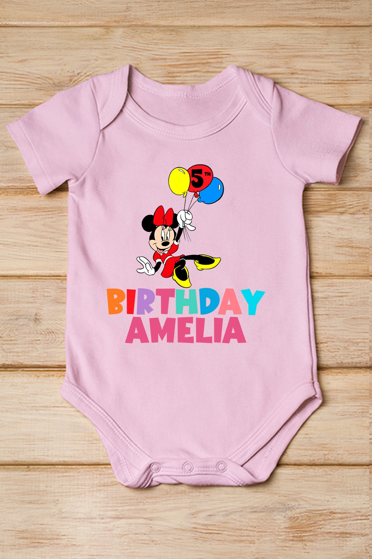 Custom Minnie Mouse Birthday Girl Shirt