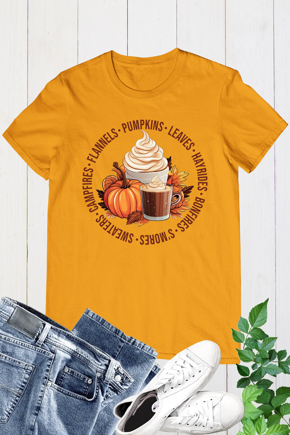 Pumpkins Bonfires Sweater Quote Fall Shirt