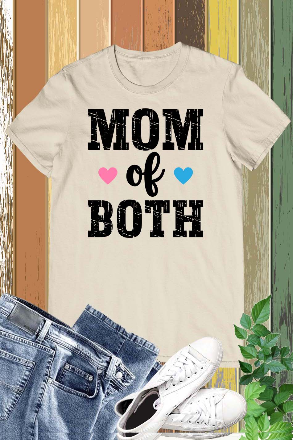 Mom of Both T Shirt