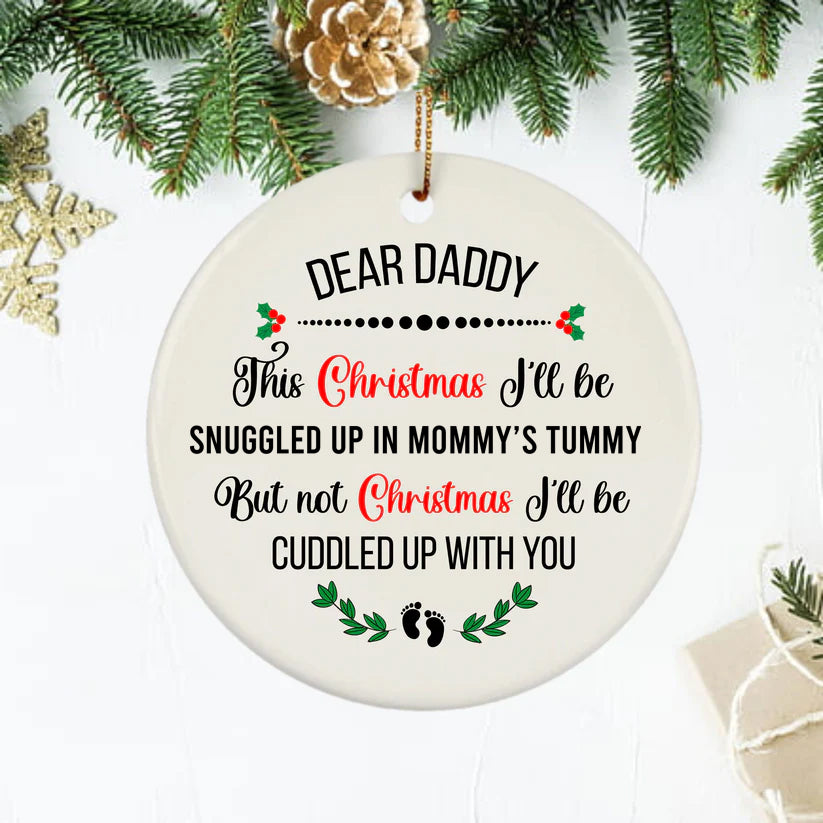 New Daddy To be Christmas Bauble