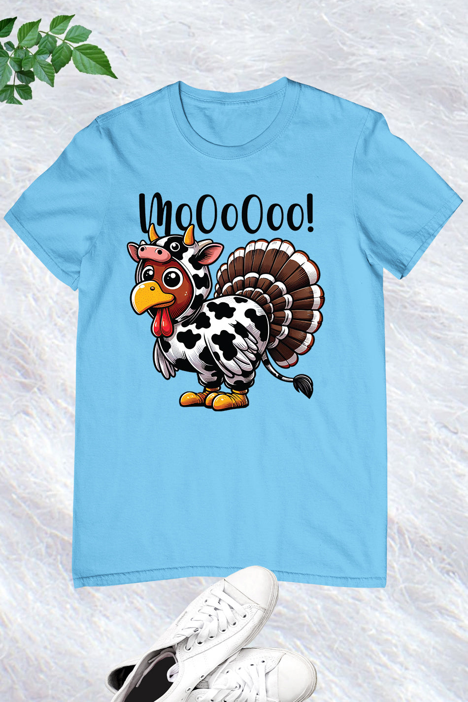 Turkey Moo Funny Thanksgiving Shirt