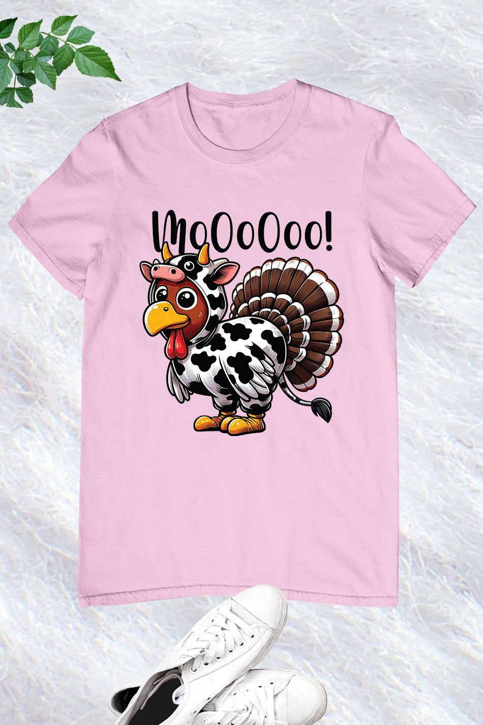 Turkey Moo Funny Thanksgiving Shirt