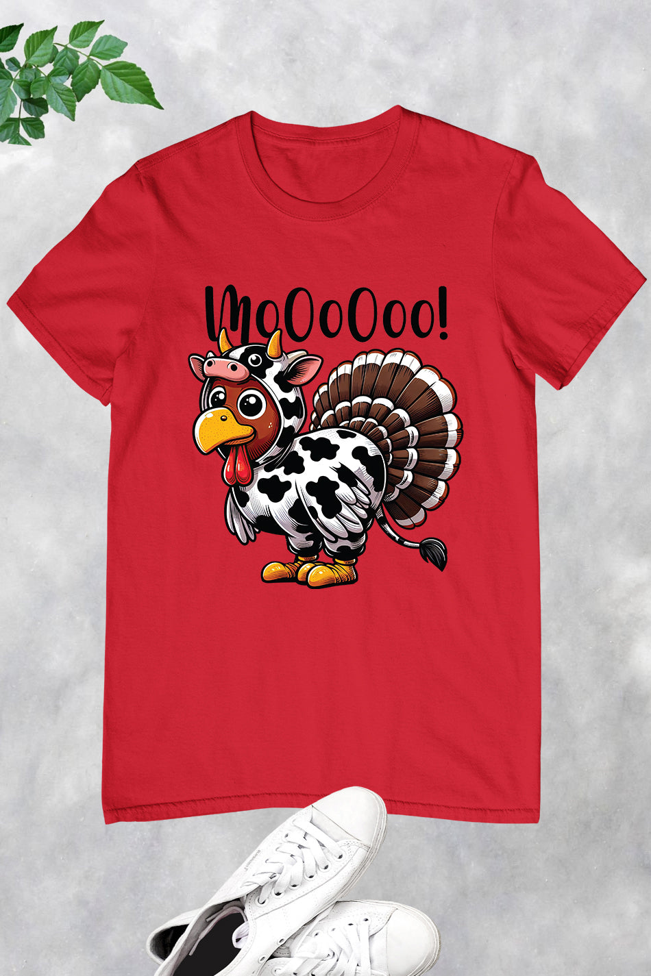 Turkey Moo Funny Thanksgiving Shirt