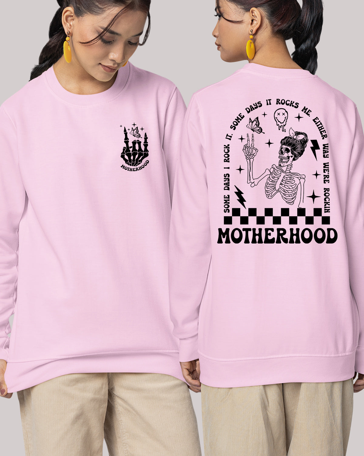 Motherhood Vintage Trendy Sweatshirts