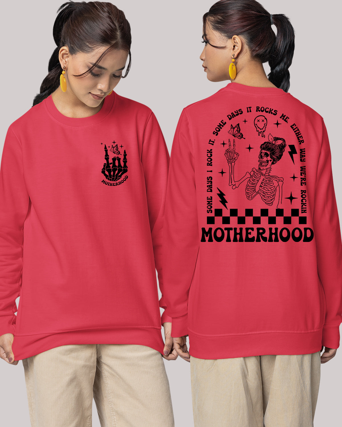 Motherhood Vintage Trendy Sweatshirts