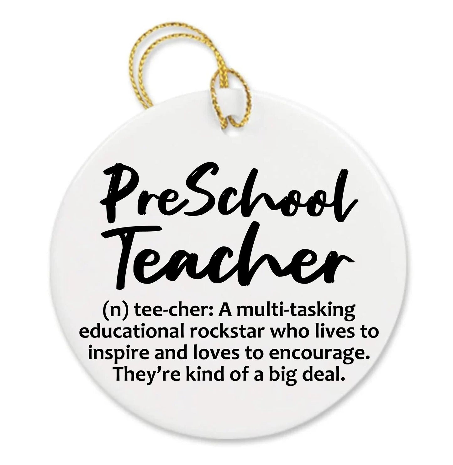 Personalized Teacher Appreciation Thank You Gift Custom Nursery Canvas Ornament