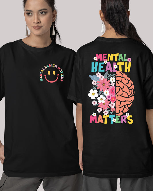 Mental Health Matters Shirt Front Pocket and Back