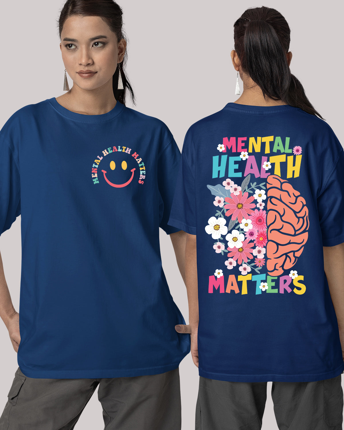 Mental Health Matters Shirt Front Pocket and Back