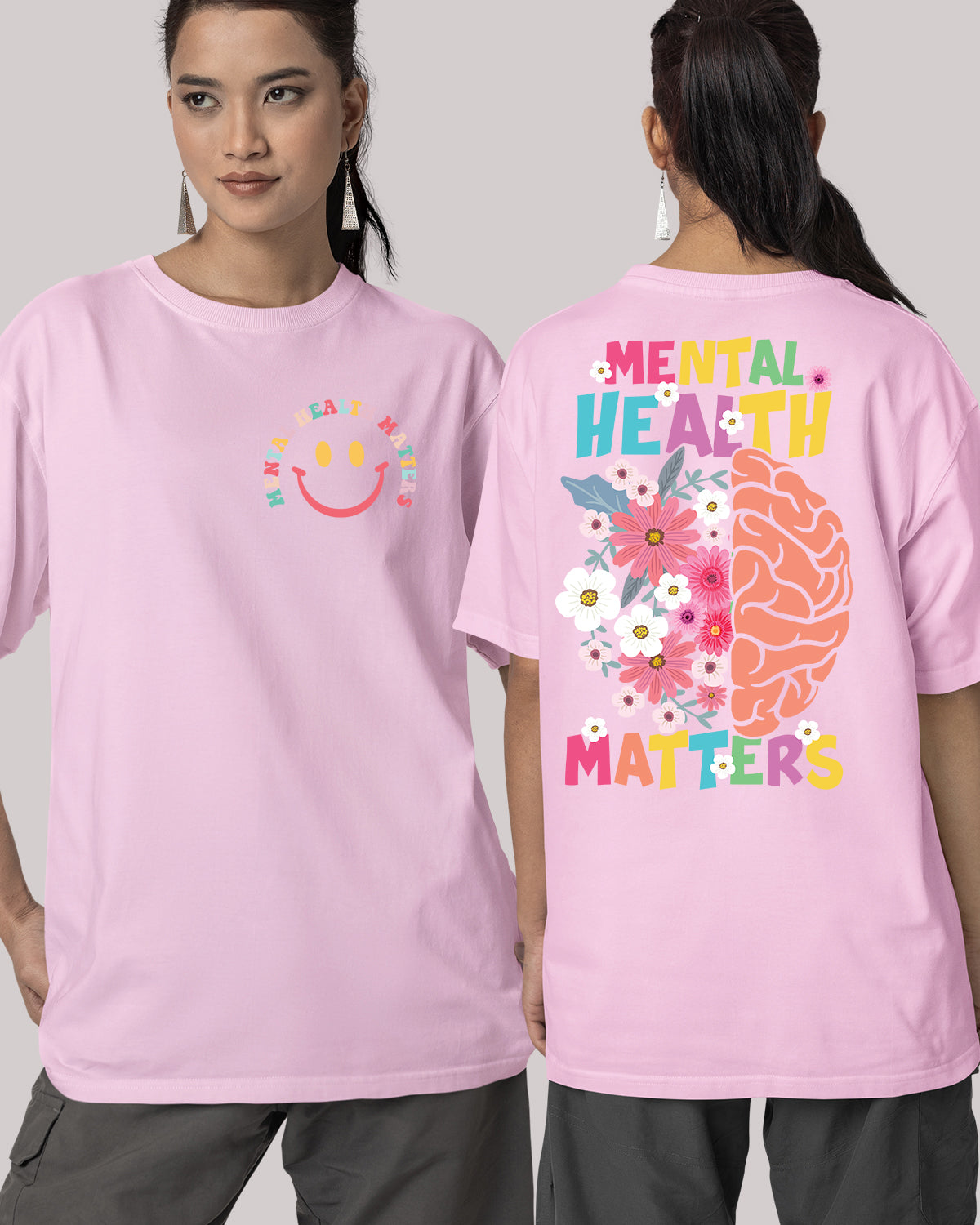 Mental Health Matters Shirt Front Pocket and Back