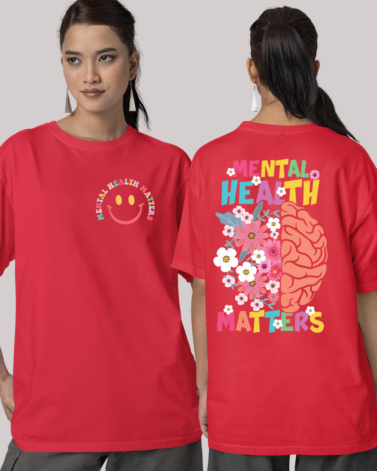 Mental Health Matters Shirt Front Pocket and Back