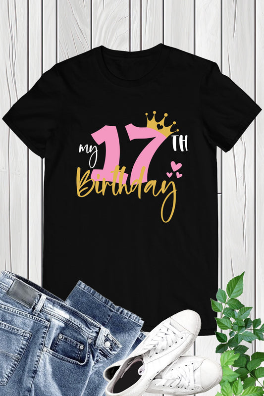 Daughters 17th Birthday Gift Tees