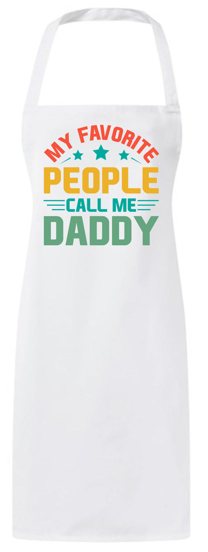 Personalized My Favorite People Call Me Daddy Custom Fathers Day Apron