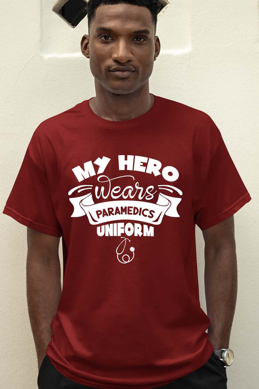 My Hero Wears Paramedics T Shirt