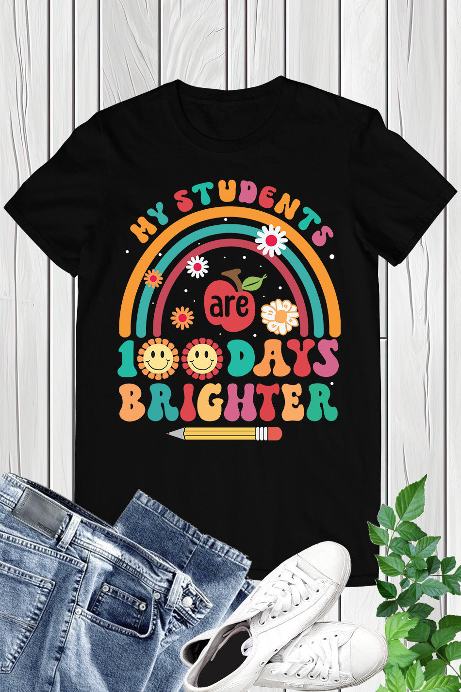 My Students are 100 Days Brighter Shirt