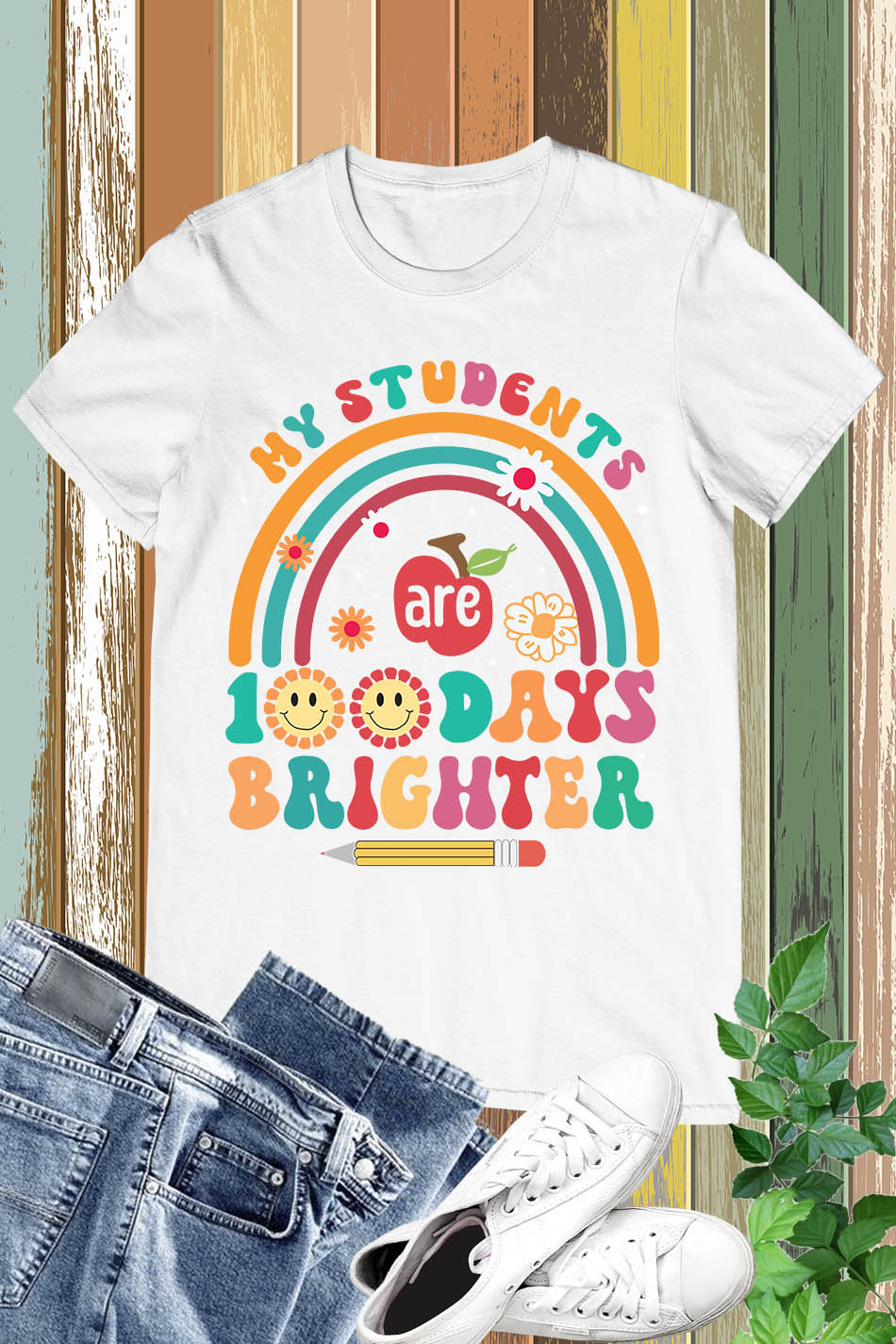 My Students are 100 Days Brighter Shirt