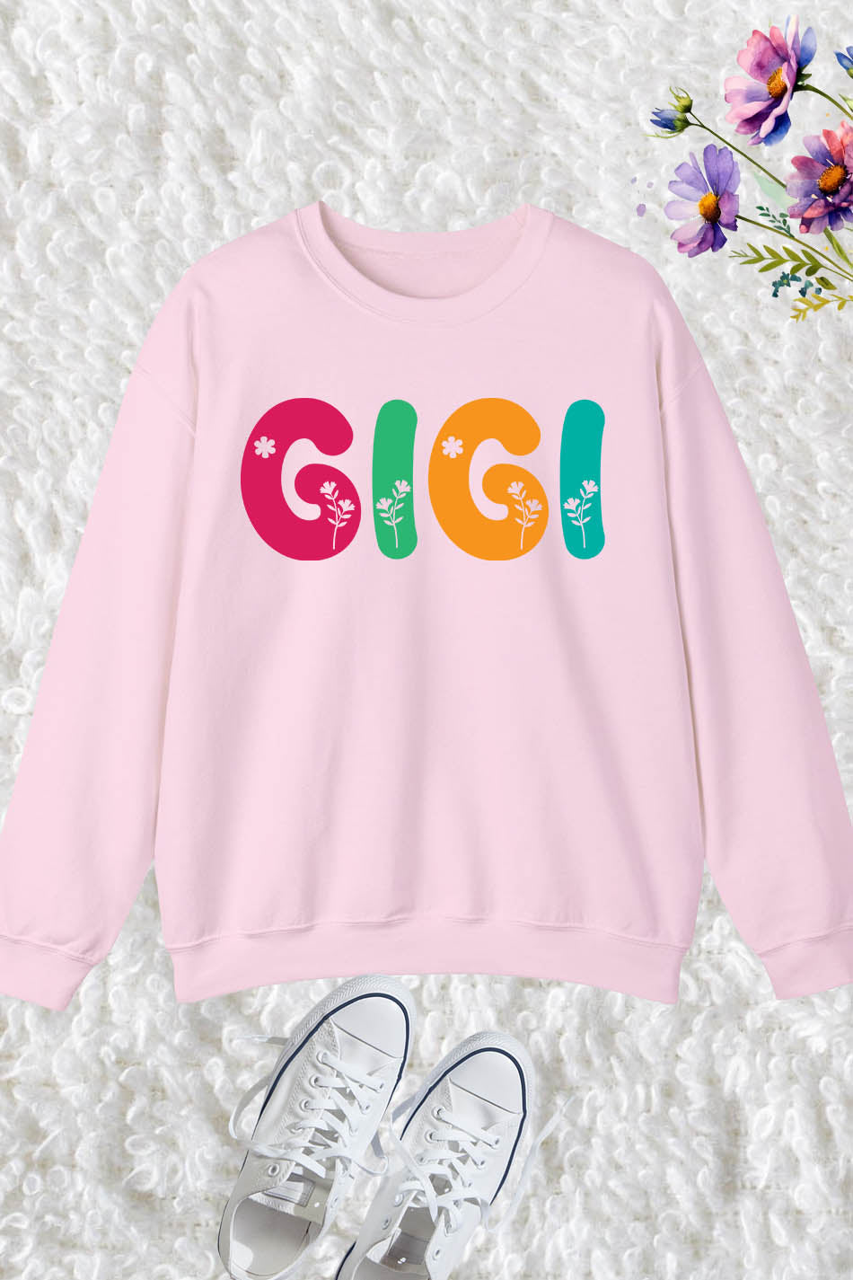 Personalized Custom Nana Floral Sweatshirt