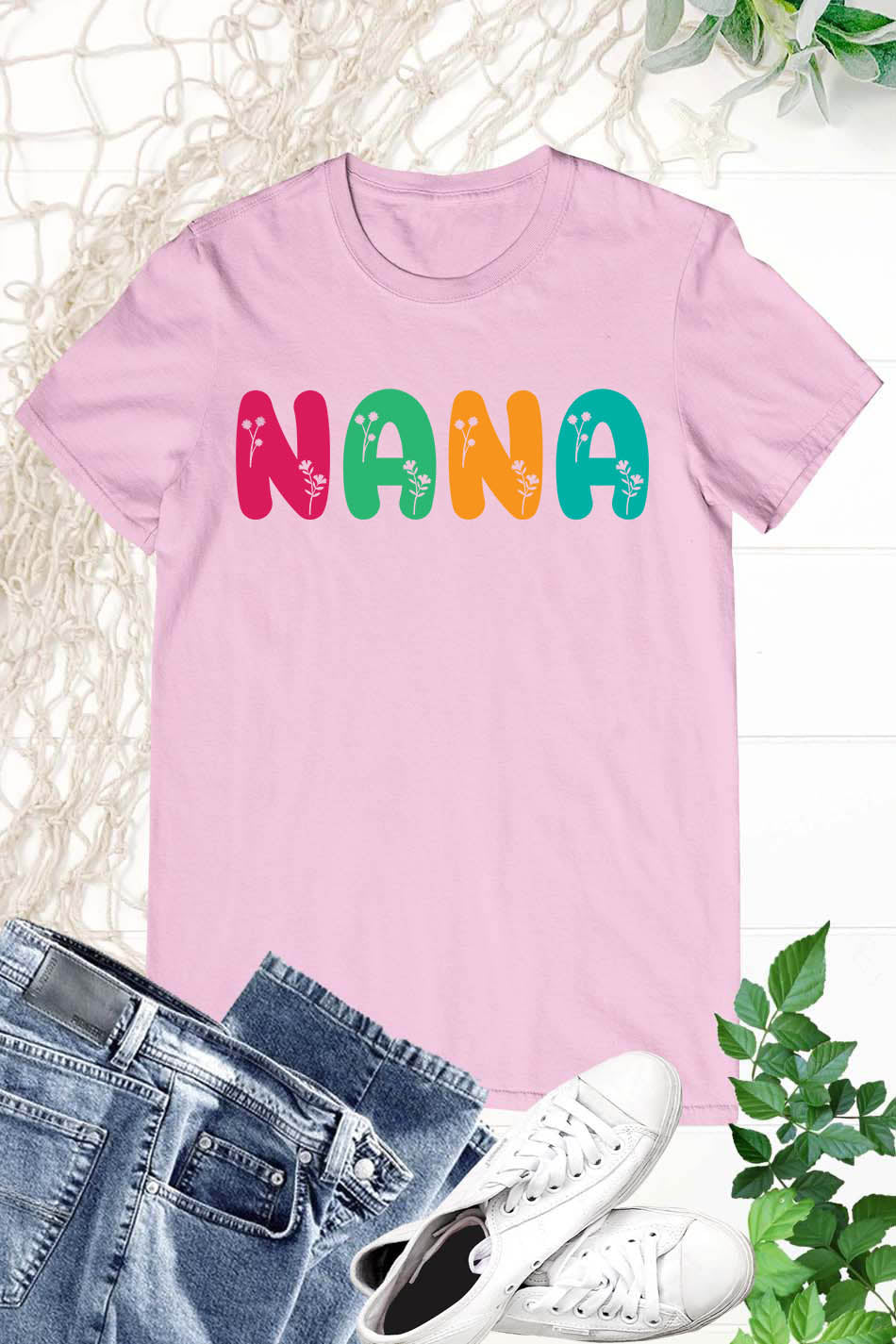 Personalized Custom Nana Floral Shirt