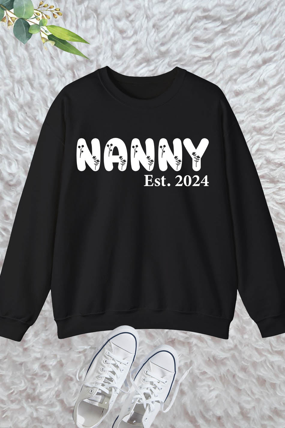 Floral Nanny Established 2024 Sweatshirt