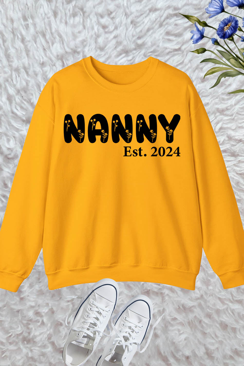 Floral Nanny Established 2024 Sweatshirt