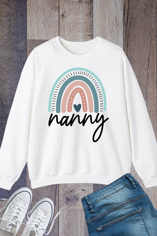 Love Rainbow Nanny Sweatshirt