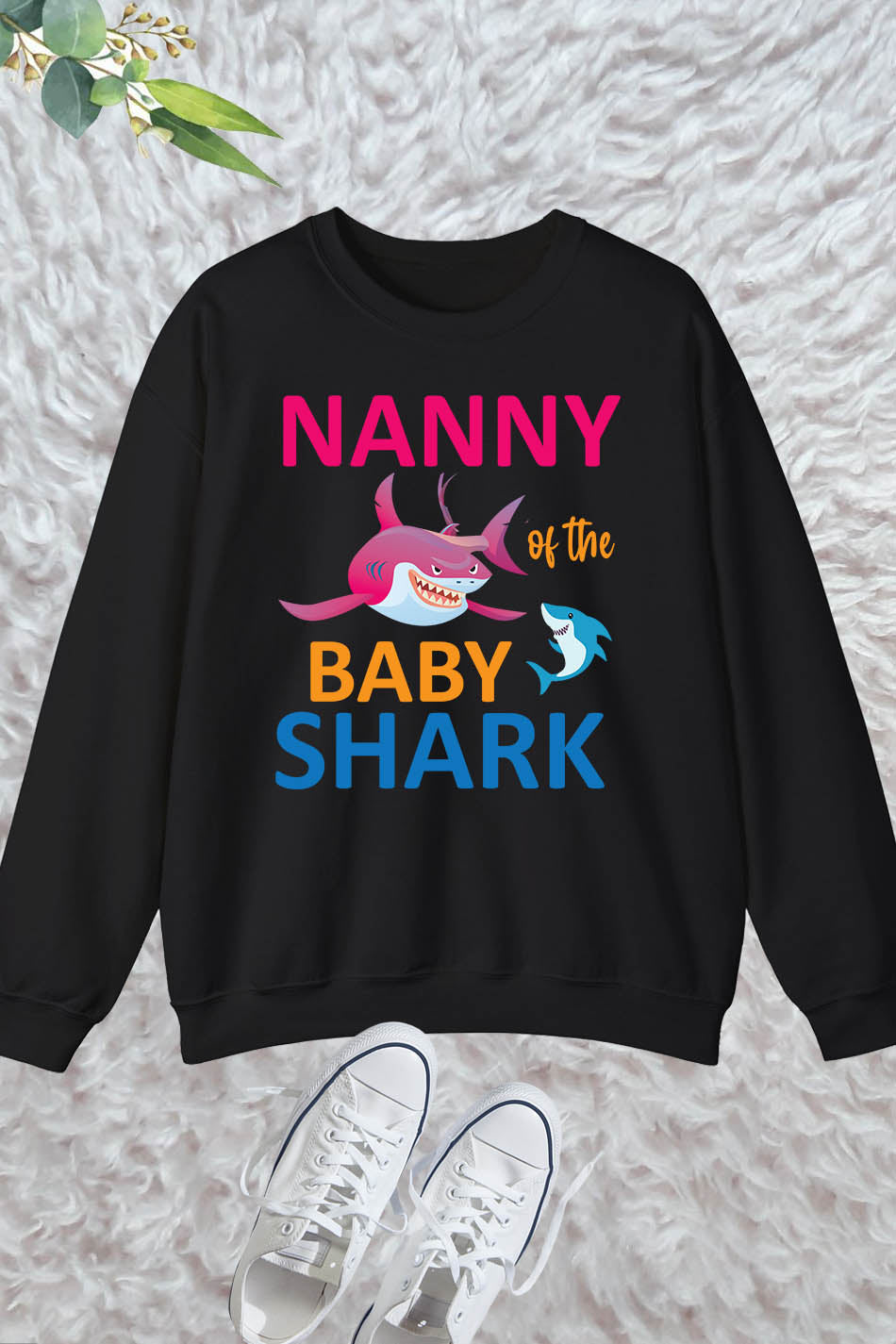 Nanny Of The Baby Shark Sweatshirt