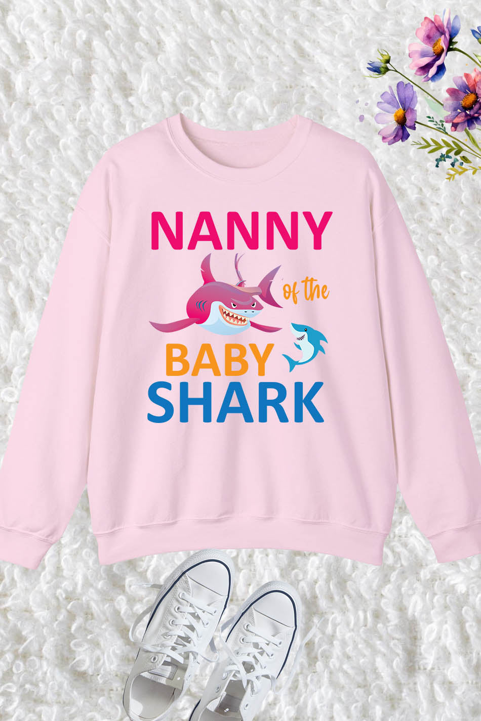 Nanny Of The Baby Shark Sweatshirt