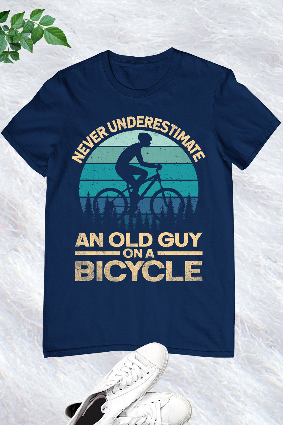 Never Underestimate an Old Guy On a bicycle Shirt