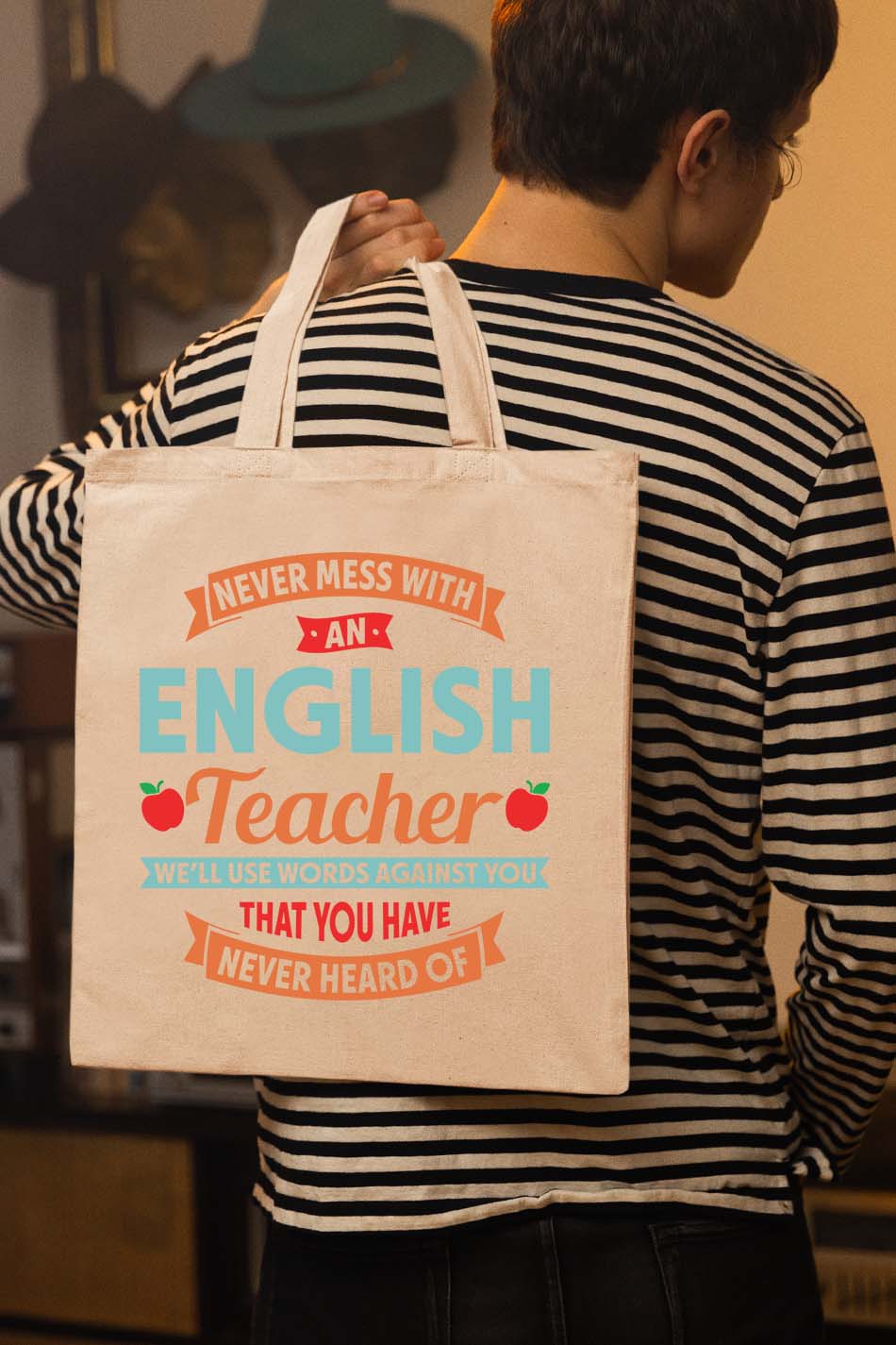 Never Mess with an English Teacher Tote Bag