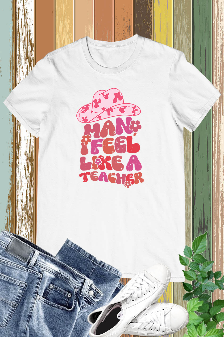 Man I Feel like a Teacher Western Shirt