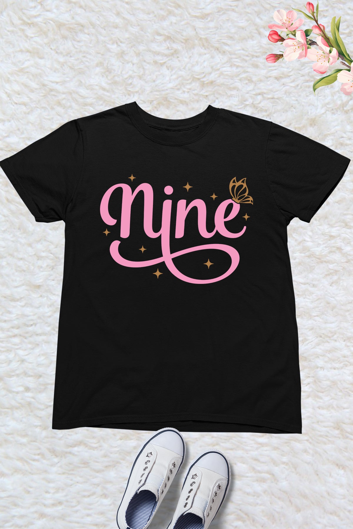 Nine Cool Trendy Birthday T Shirt