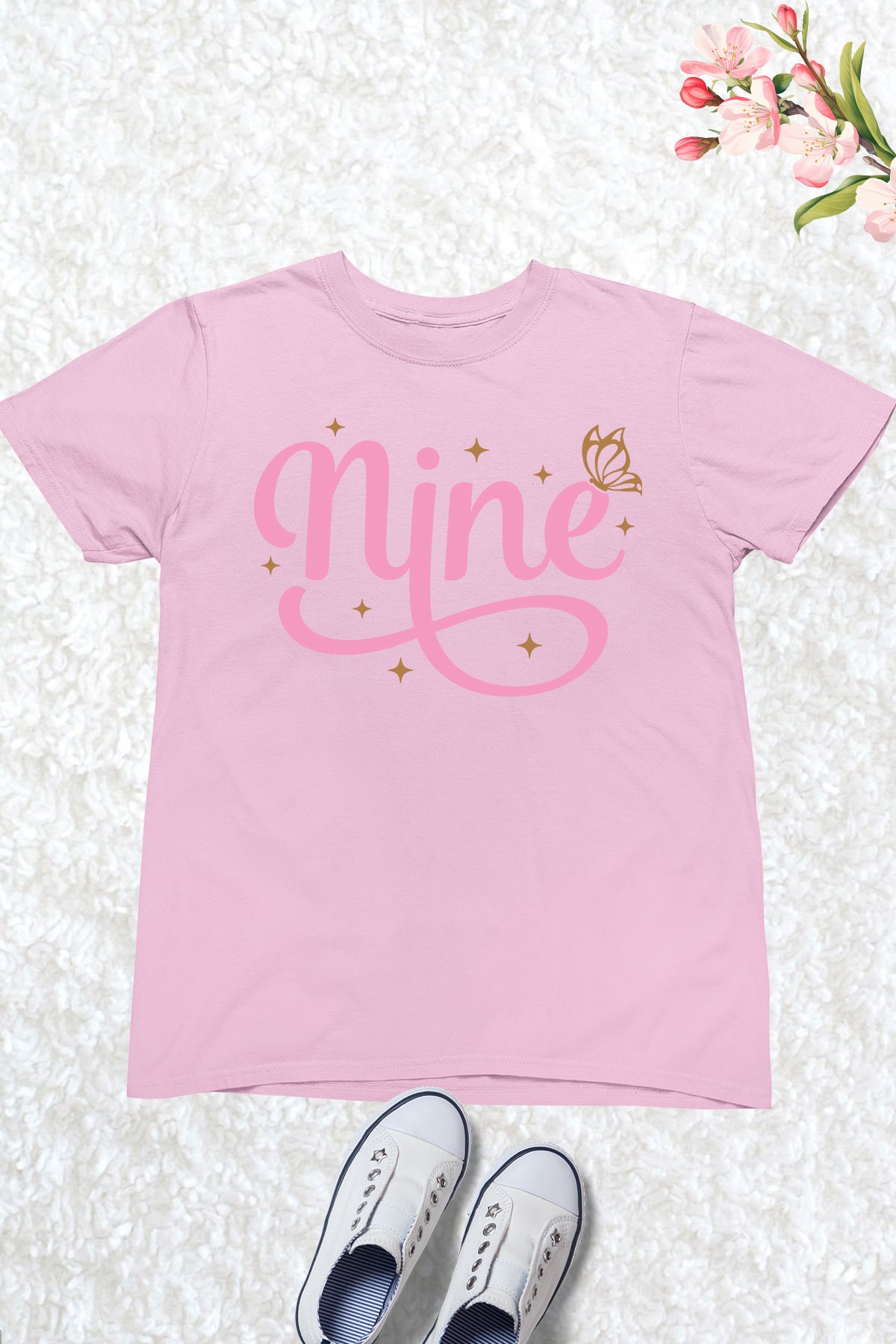 Nine Cool Trendy Birthday T Shirt