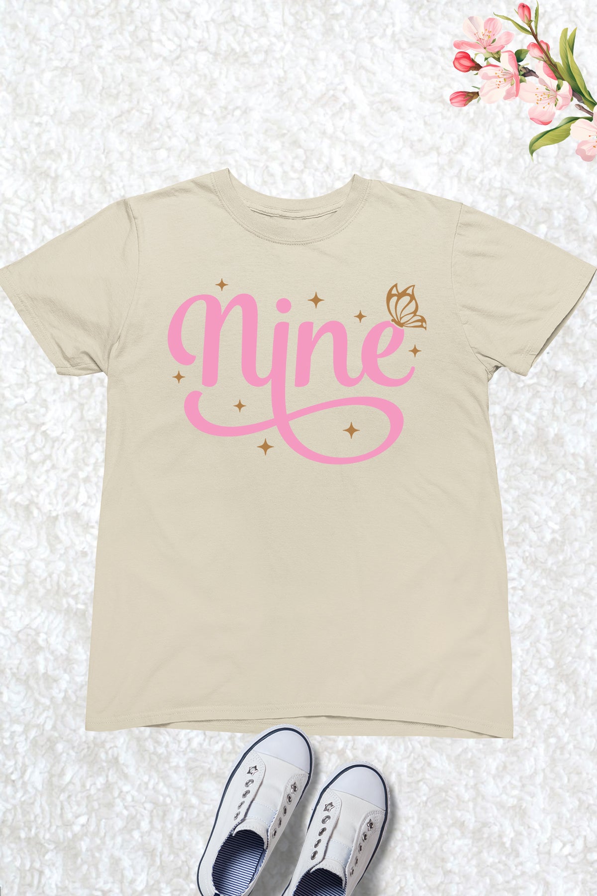 Nine Cool Trendy Birthday T Shirt