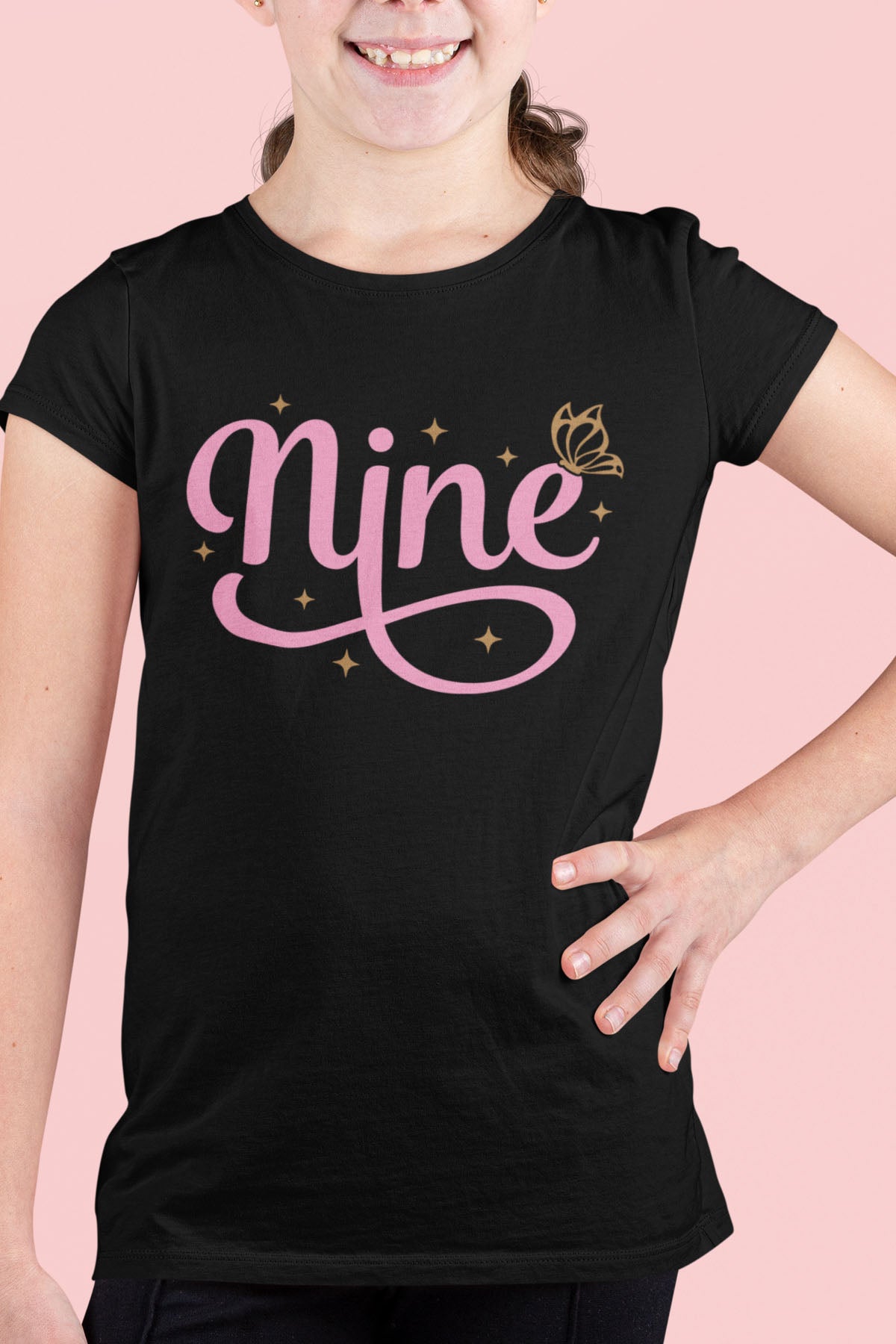 Nine Cool Trendy Birthday T Shirt